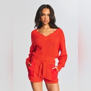 SER.O.YA Syd Sweater in Blood Orange L A18